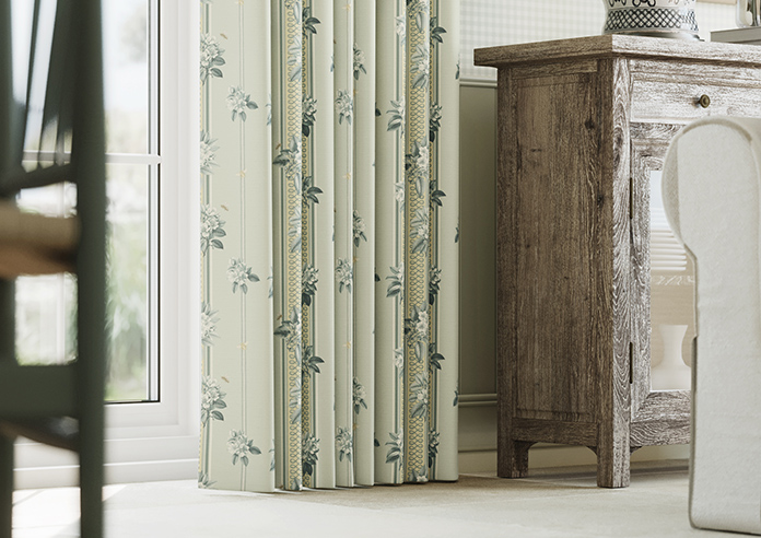 Upton, Apple Bee Bud Green - Made to Measure Curtains - Image 5